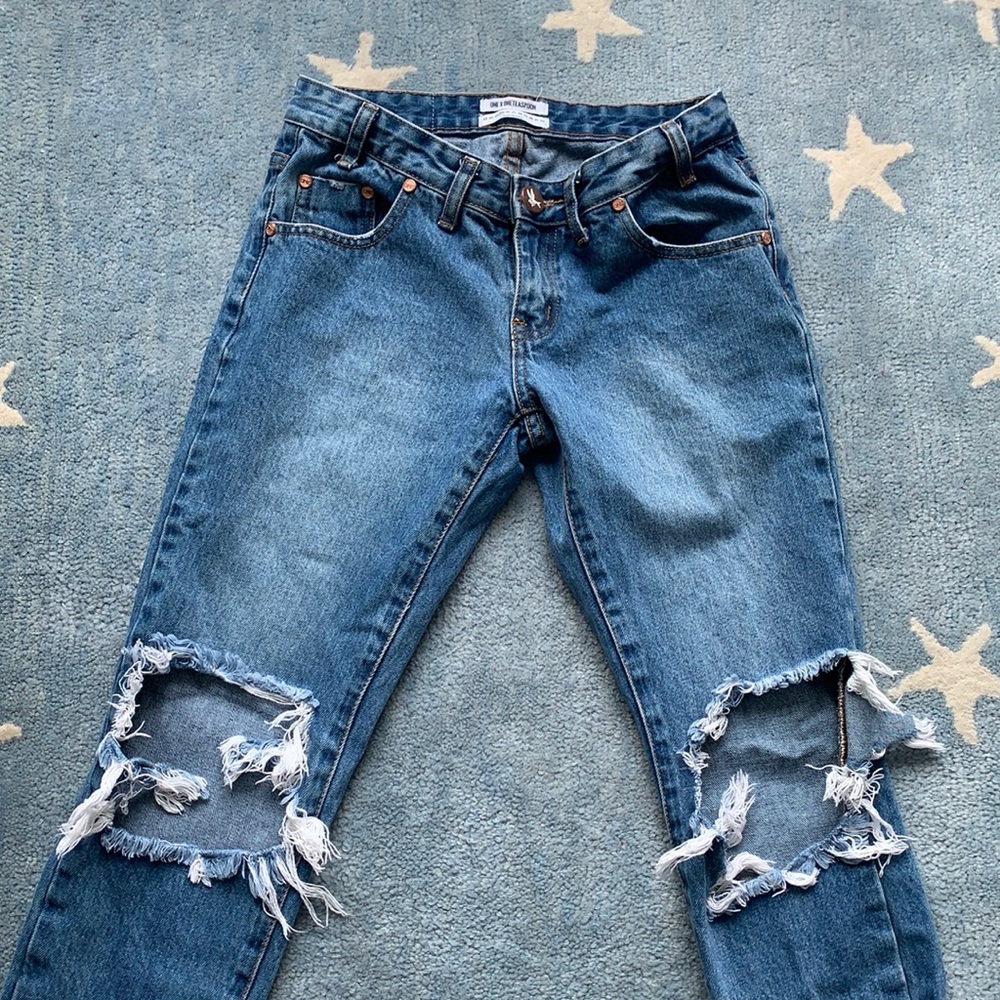 One Teaspoon Ripped Jeans